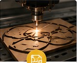 Corte CNC láser sobre material